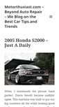 Mobile Screenshot of motorthusiast.com